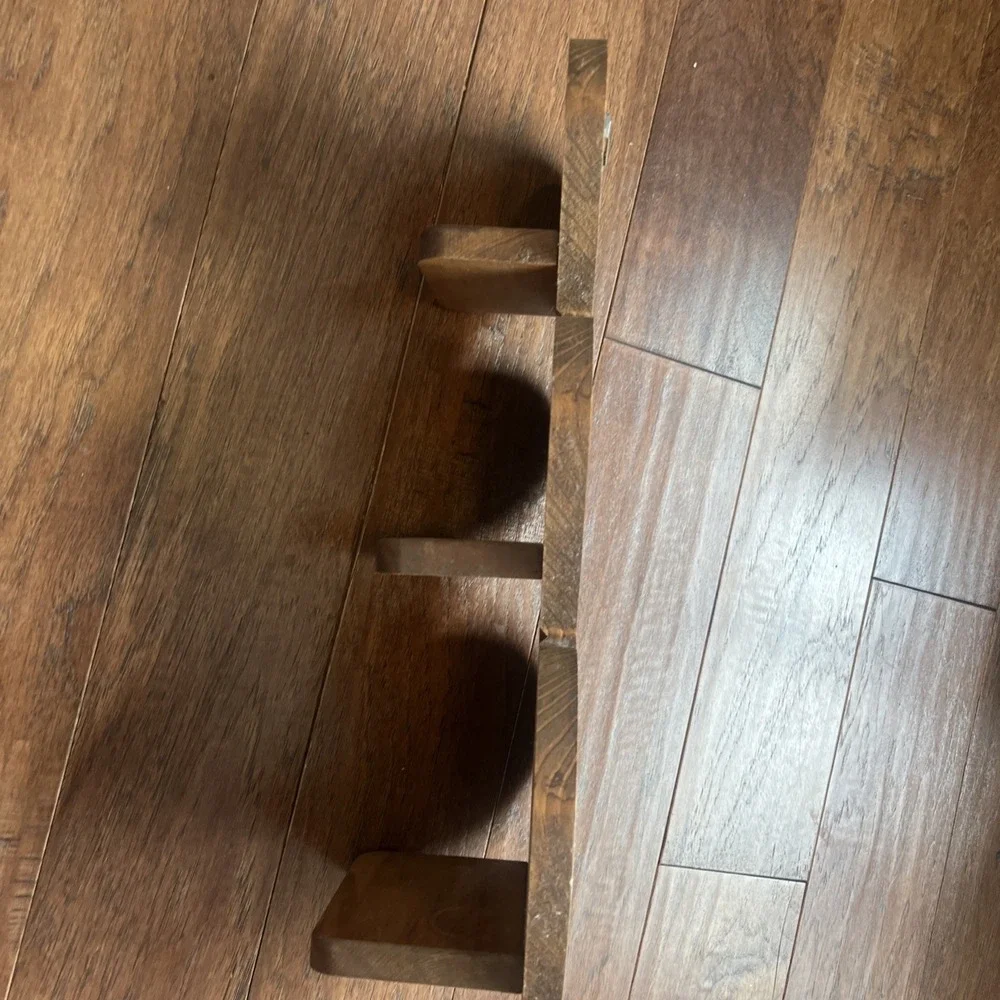 Vintage Wood Heart Shelf 3 Shelves 21